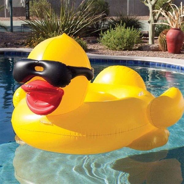 Uppblåsbar Pool Float, Stor Anka Badsäte Båt Kul Strandfloaties Sommar Pool Ride-on Flotte Lounger Pool Party Leksaker För Barn Vuxna, Yell