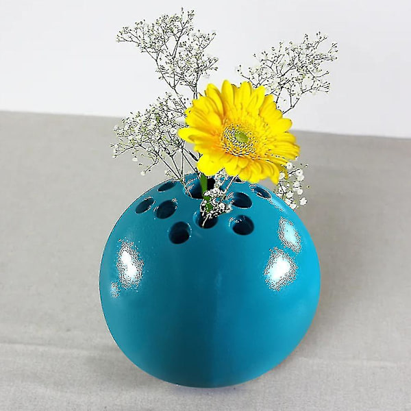 Vasornament, aromaterapiflaska, konstgjorda torkade blommor, kreativa hantverk (1 stycke, blå)