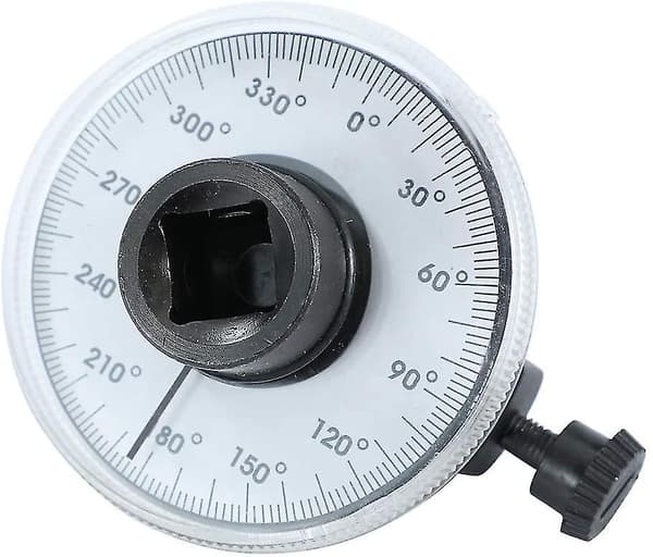 1/2\" Drive Torque Angle Gauge Meter Wrench 0-360 Degrees Measuring Tool