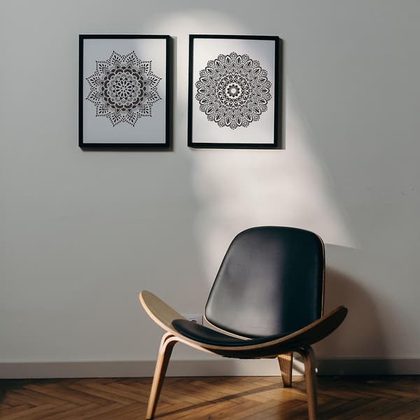 Stor geometrisk mandala rund DIY lagdeling sjablonger maleri utklippspregning