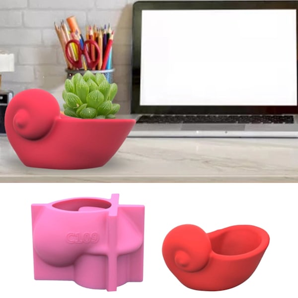 Blomkruka Silikonform DIY Succulenter Betong Blomkruka Gips Cementform