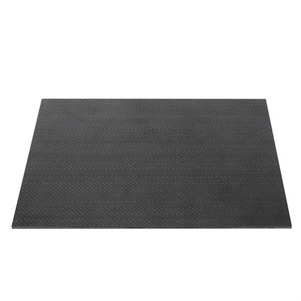 200x300x2,0 mm twill kulfiberplade med høj hårdhed og blank, blank overflade