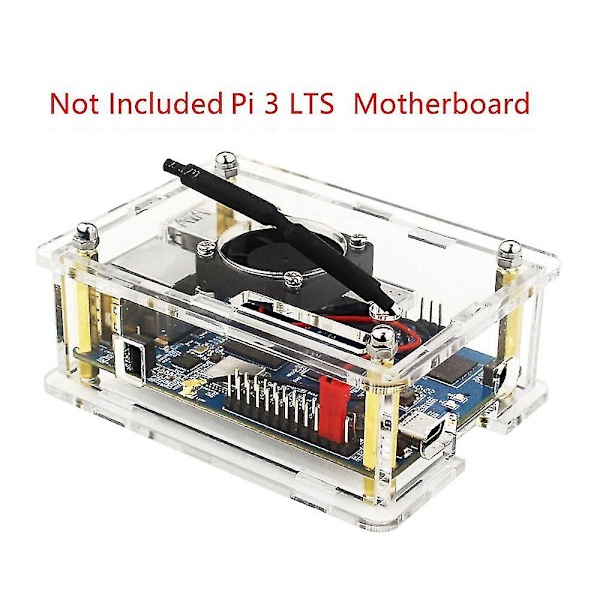 For Orange Pi 3 Etui - Transparent Akryl Skallboks Beskyttende Deksel For Orange Pi 3 Uten Vifte