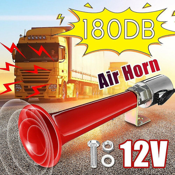 12/24v 180db Super Høj Luft Horn Trumpet Kompatibel Bil Lastbil Båd Med Luftbremse