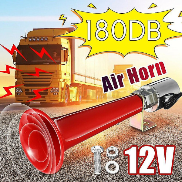 12/24v 180db Super Loud Air Horn Trumpet -yhteensopiva auton kuorma-auto ilmajarrulla