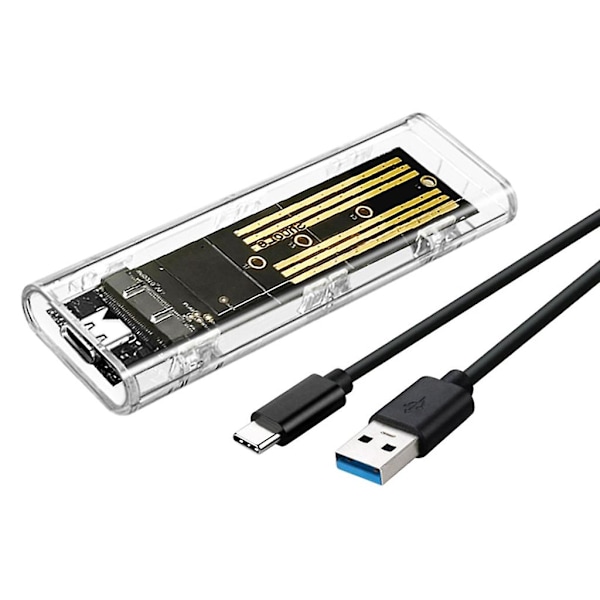 Kevyt M.2 Pcie Ssd -kotelo - Usb 3.2 Typec -kaksoisprotokollan kiintolevy -kotelo