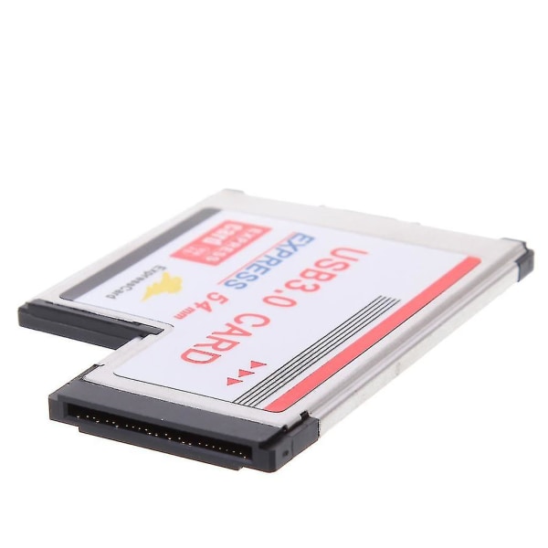 2 Dual Port USB 3.0 Hub Express Card Expresscard Piilotettu 54mm sovitin kannettavalle tietokoneelle