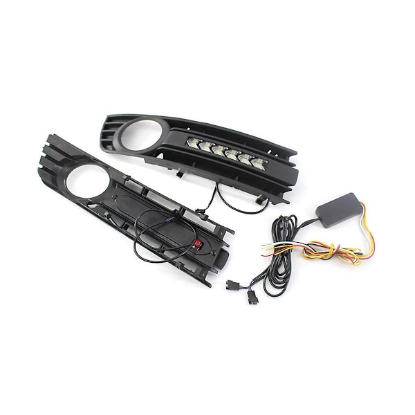 Front Dimljus LED Dagsvarselljus Grill Dimljus Ram Bil För A4 B6 2001-2005 8e0807681