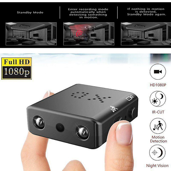 Lättanvänd Mikrokamera DV DVR Rörelsedetektering Fjärrvisning Kamera Bekväm