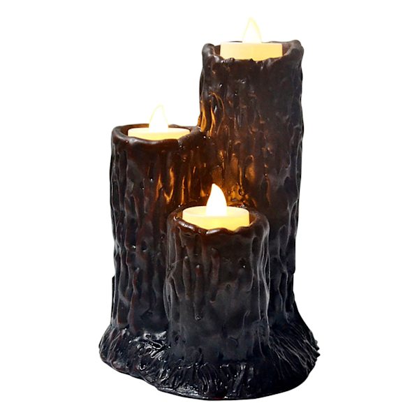 Halloween Ljusstake Prydnad, Ljuskluster Harts Ljusstakar, Svart Lava Ljusstake För Heminredning, Svart Ljusstake Verktyg