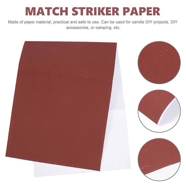 1 ark självhäftande tändstickor flampapper tändsticksetiketter hantverk diy tändsticksetikett papper