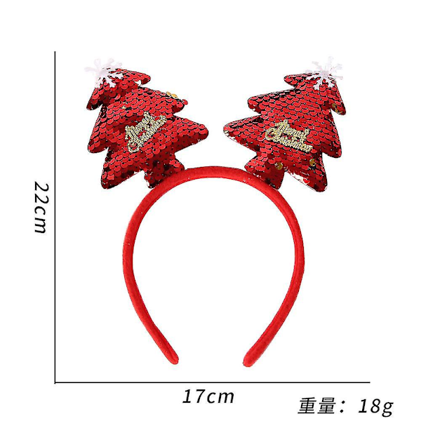 Julhuvudband Cartoon Huvudband Rolig Huvudband Jul Fest Huvudband Dekoration style6 2pcs