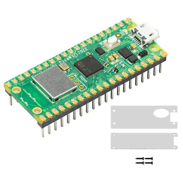 For Pico With Wifi Rp2040 Microcontroller Development Board med akrylveske, loddet