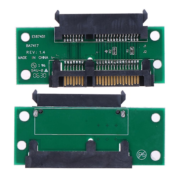 Sata 22pin 7+15 Pin til Sata 22p forlengelsesadapter, Sata 22pin hann til hunn