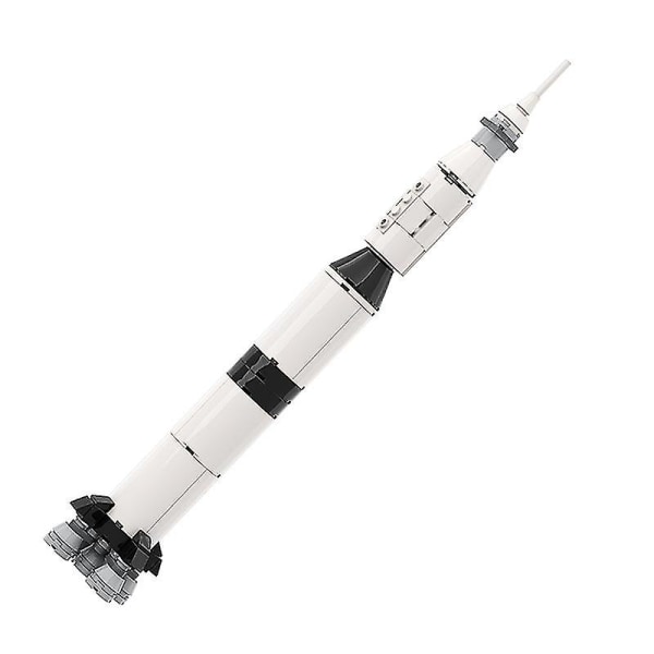 Teknisk Saturn V Raket Byrum Space Station Shuttle Opsendelsesmodel Byggeklodser Satellit Udforskning Børnelegetøj Juguete