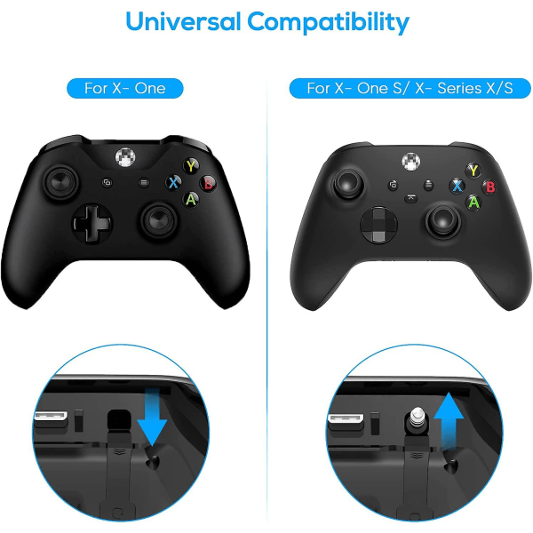 Tangentbord för Xbox Series X/S-kontroll, för Xbox One/S/kontroll Gamepad, 2.4ghz Mini QWERTY-tangentbord för spelchatt med ljud/headset J