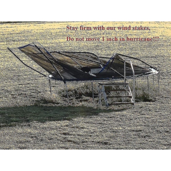 Trampolinplugger Kraftige Teltplugger, Galvaniserte U-ankre, 8 stk
