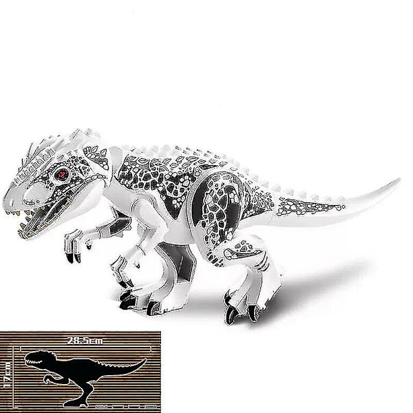 1 stk Jurassic Stor Dinosaur Byggeklosser T-rex Quetzalcoatlus Spinosaurus Actionfigurer Barnleker baryonyx black