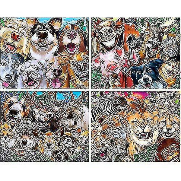 Masterpieces Puzzle Selfies -palapeli 4 kappaleen pakkaus (100 kpl).yt