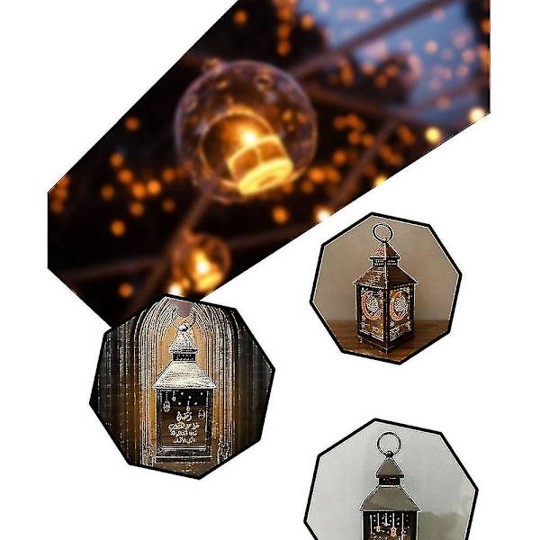 Eid Mubarak LED-vindljus Ramadan-dekorationer kompatibla med hemmet(c)