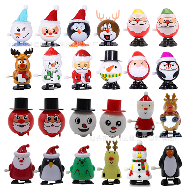 Legetøj til børn, Optrækkelegetøj, Optrækkelig Vandrende Julemand Elg Optrækkelegetøj, Julegaver winding santa claus four colors