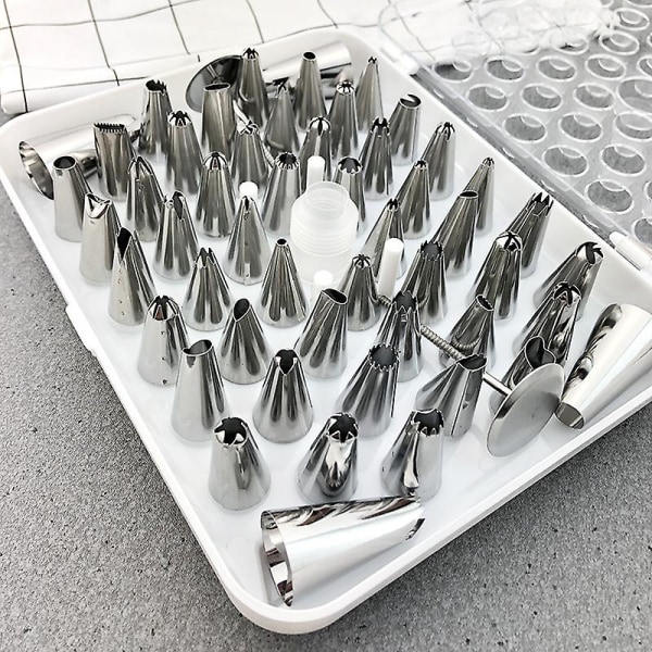 Kagedekorationstips i Rustfrit Stål Bageudstyr Glasurtips