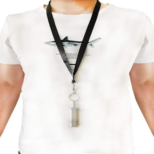Nødblåse med Lanyard Nøkkelring