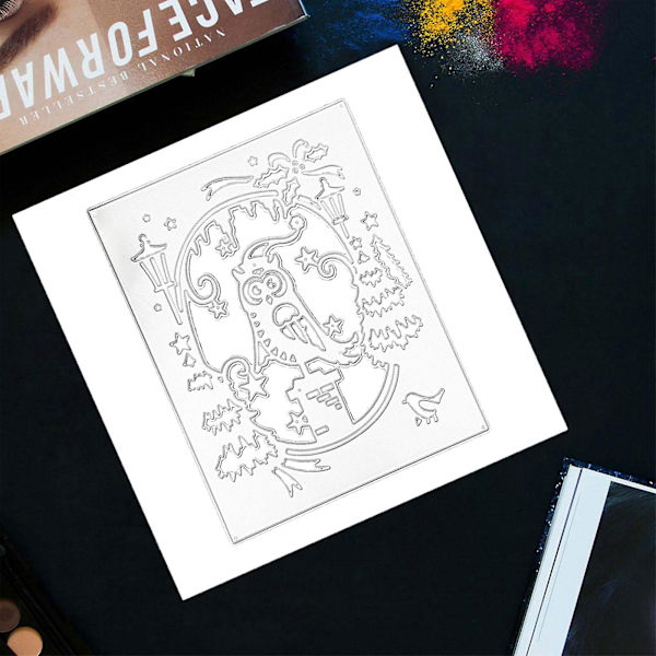 Pöllö tähti metallileikkurit Diy leimasimet käsityömalli muotit Stencilit