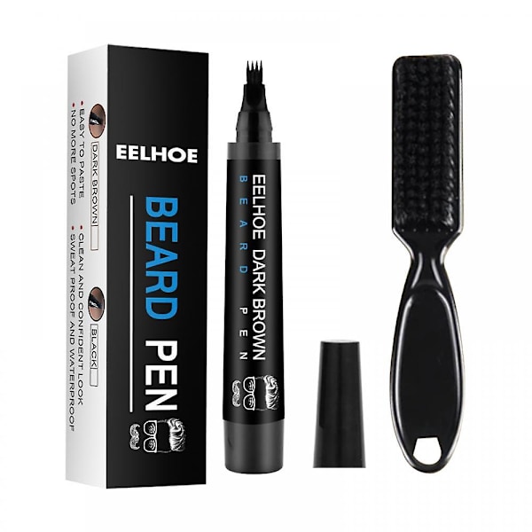 Beard Filler Pencil Black Brown Beard Enhancer Men Beard Mustache Care Dye Hair Pencil Beard