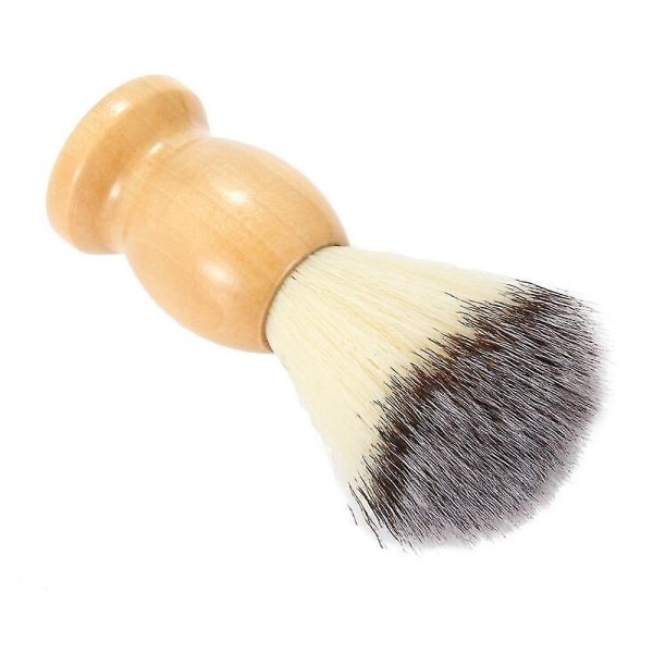 Miesten parranajoharja puinen kahva mäyrän hiukset partaharja kasvojen puhdistusharja partaveitsiharja parranajotyökalut salonkitarvikkeet