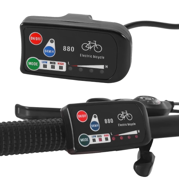 LED-display för elcykel 24V 36V 48V KT LED 880 E-cykel kontrollpanel display