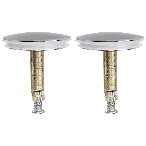 2 st badpropp diskbänkspropp, universell handfatspropp justerbar pop-up tätning badkarspropp, 43 mm