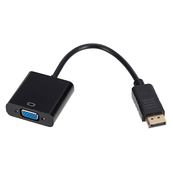 Mini Displayport Display Port Dp till Vga Kabeladapter 1080p för Hdtv-skärm