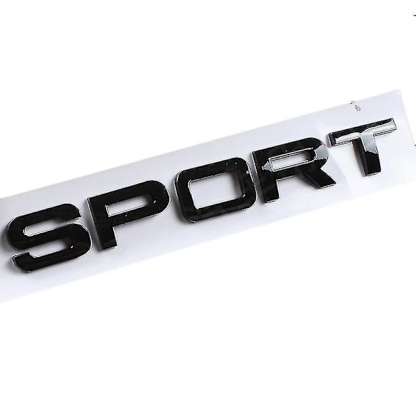3D ABS Logo Range Rover Bokstaver Emblem Klistremerke Bil Front Pansermerke For Range Rover Sport Evoque L322 L320 L406 P38 Tilbehør sport glossy black