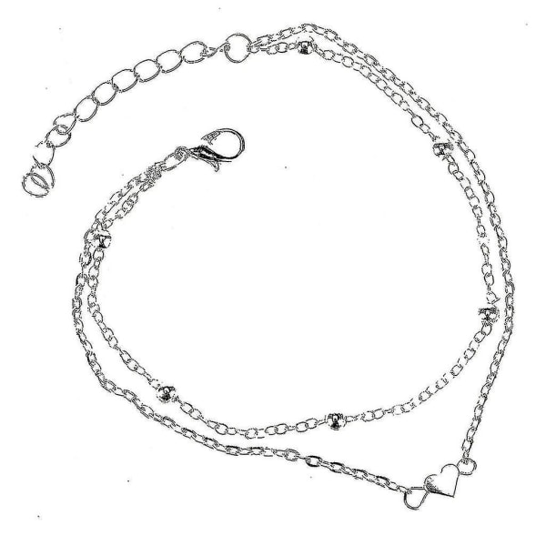 Gaver til kvinder i rustfrit stål ankelkæder kærlighed hjerte armbånd ankelkæder til kvinder
