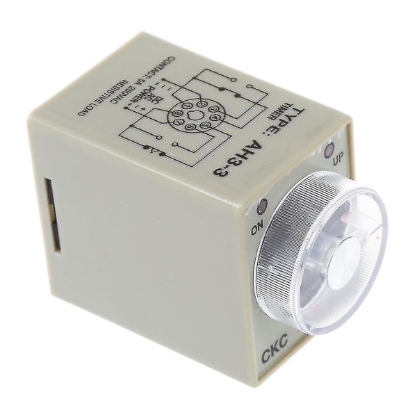 Dc 12v 0-30 sekunder 30s elektrisk fördröjningstimer tidsrelä Dpdt 8p W bas