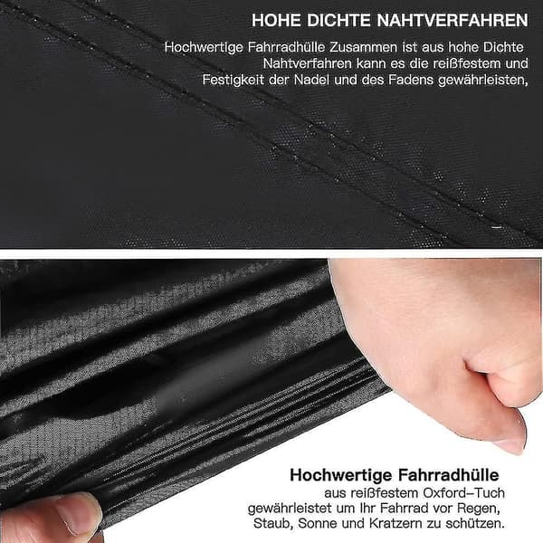 Cykelskydd för 2 Cyklar 210D Ripstop Material Vindtätt UV-skydd