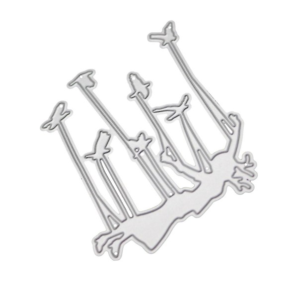Flyvende pige metal skæredør stencil scrapbooking DIY album stempel papir kort prægning