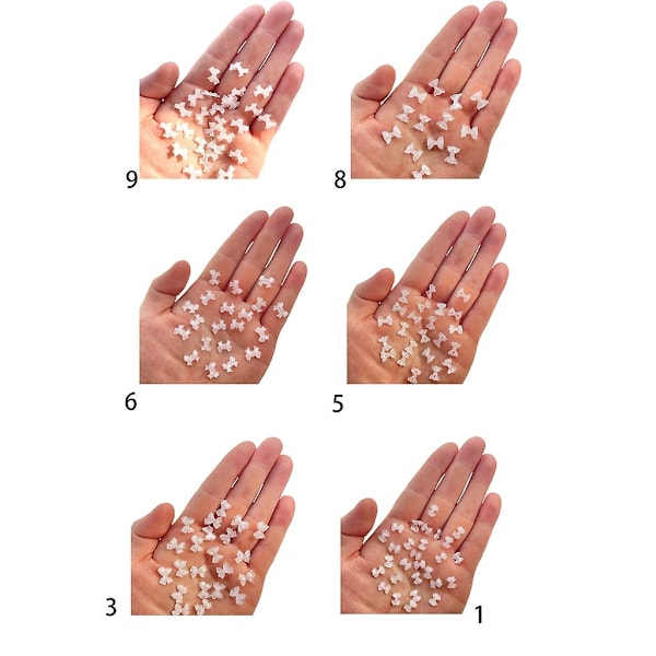 100 st kristallrosett nagelcharms DIY nagelkonst 3d rosetter nagelkonstdekoration 8