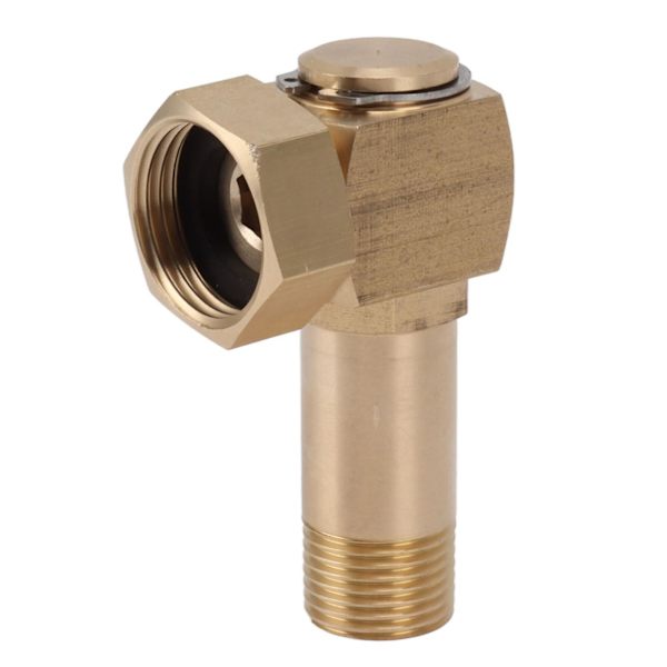Høj hårdhed messing slange albue konnektor G1/2 - Have slange adapter udskiftning