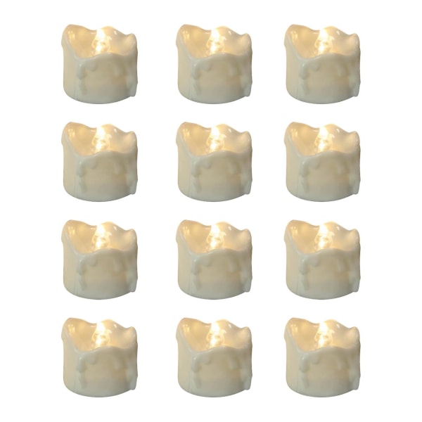 12pc Installeret Mini Candle Light Home Decoration Led Candle Light Holiday Candle Light