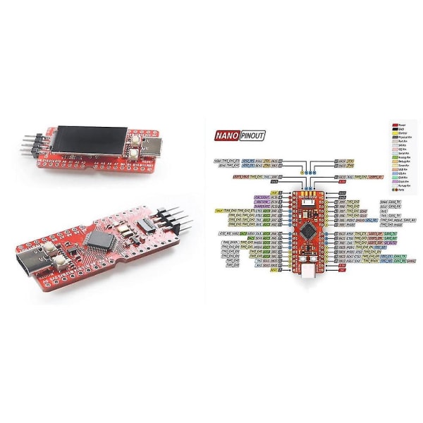 For Longan Nano Risc-V GD32VF103CBT6 128KB Flash 32KB SRAM MCU Linux Udviklingskort + 0,96 tommer Di