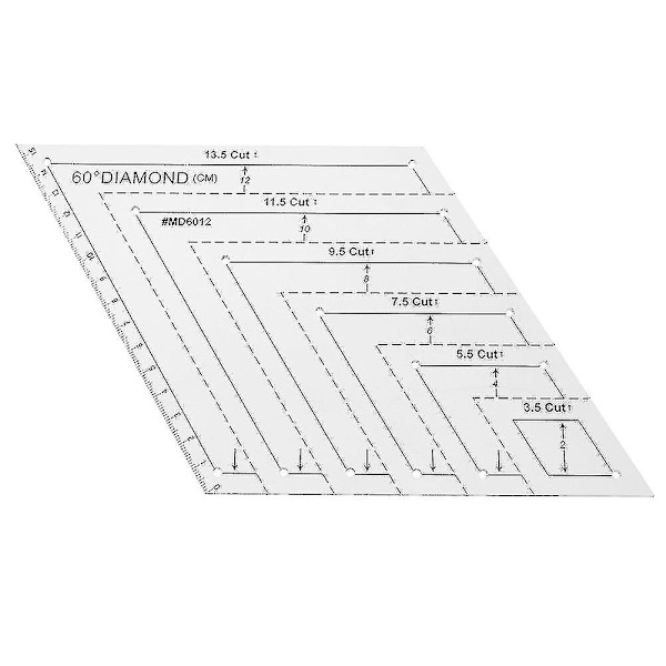 4 stk./sæt Patchwork Quilting Skabelon Lineal Kit Stencil Diamant Grad Lineal