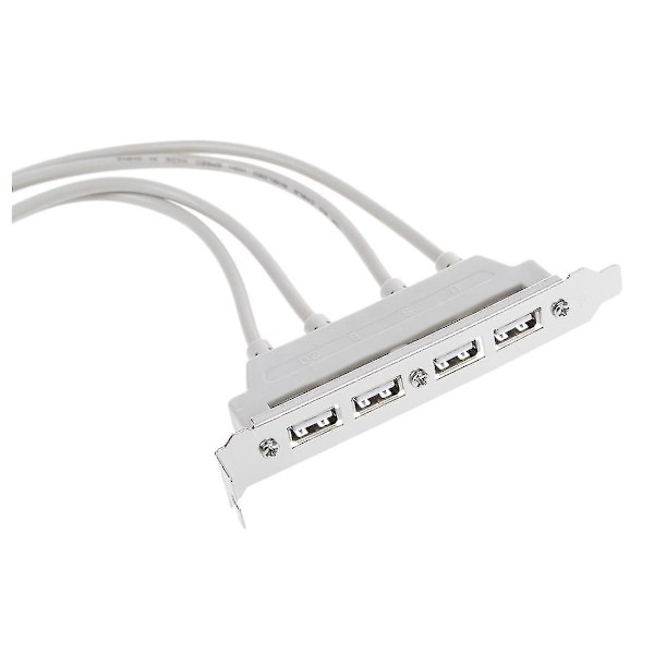 Kaksoisemolevy 9-nastainen liitin 4-porttiseen USB 2.0 naarasjohto PCI-kiinnike
