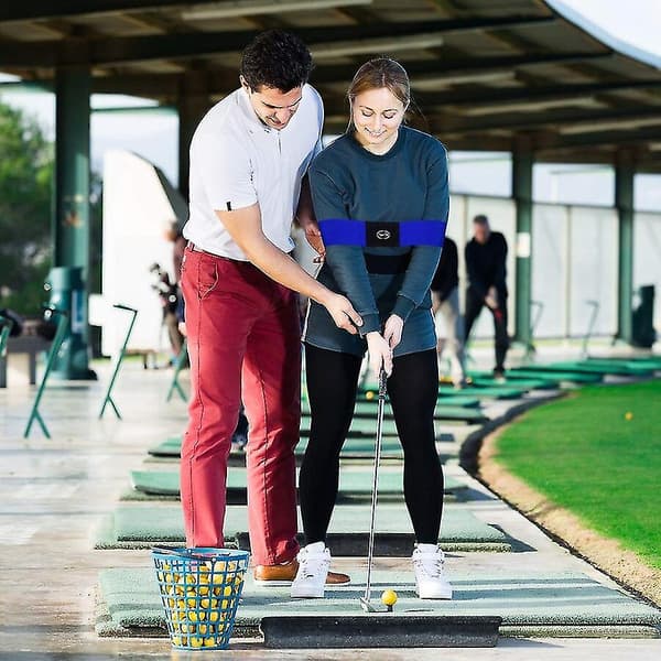 Professionel elastisk golf svingtræner sort