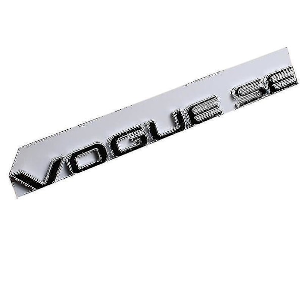 3D ABS Svart Bil Bagasjerom Evoque Logo Velar Badge Vogue Se Bokstaver Emblem For Range Rover Sport L322 L320 L494 Klistremerke Tilbehør Kb evoque black silver