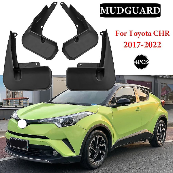 Stänkskydd för Toyota C-HR 2017-2022 Chr Stänkskydd Stänkskydd Fram Bak Hjul Fender Tillbehör Bilstyling