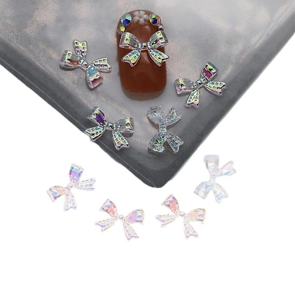 200 st Bågar Nail Art Charms Kristall Båge Dekaler Abl Båge Naglar Konst Smycken P746