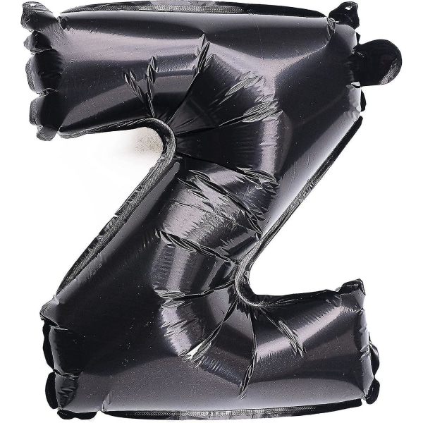 16" sort folie Mylar bogstavballoner A-z 26 stk Mega Pack, aluminiums hængende folie