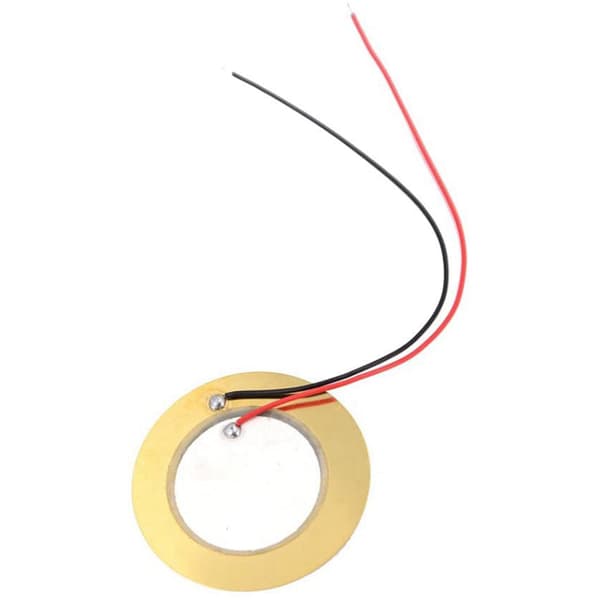 30 st 27 mm Piezo-skivor med ledningar Mic Drum Trigger Akustisk Pickup för Akustisk Gitarr